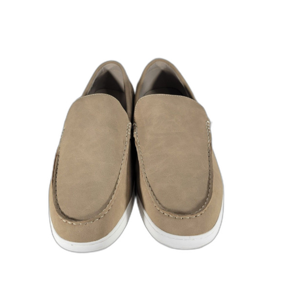 Men's Vegan Suede Slip-On CUTLER Loafer by Mutual Weave, Desert Sand, Size 13 - Picture 3 of 7